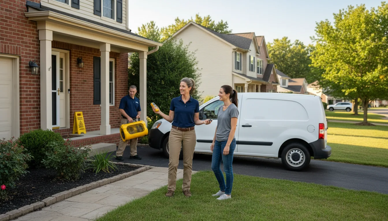 Residential water damage restoration in Boissevain, VA